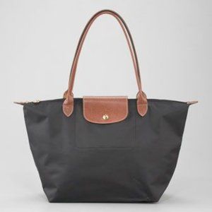 Longchamp Le Pliage Large Shoulder Tote - Grey